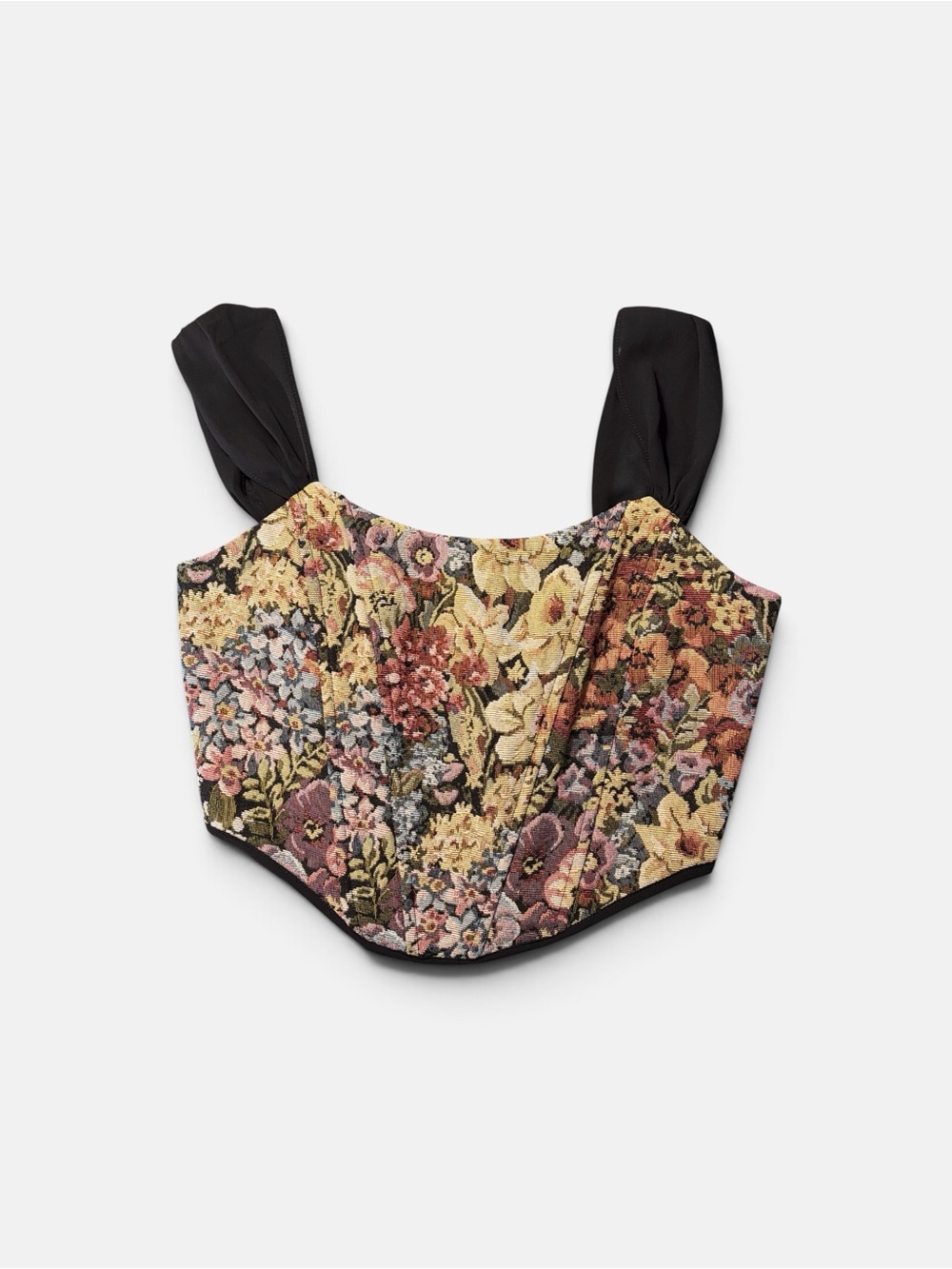 NWT Altard State Floral Tapestry Corset Top Womens Small - Picture 2 of 7